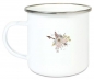 Preview: ♥ zauberhafte Becher Tasse Emailletasse Reh Rehlein Federn Indianer   Name,  Wunschname, KITA Kindergarten, Einschulung, Dankeschön, Abschied, Jubiläum, Geschenk, Becher von Lüttentüddel®